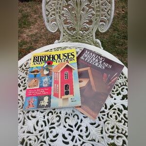 Birdfeeders And Birdhouses DIY Crafting Set Of 2 Used Books.